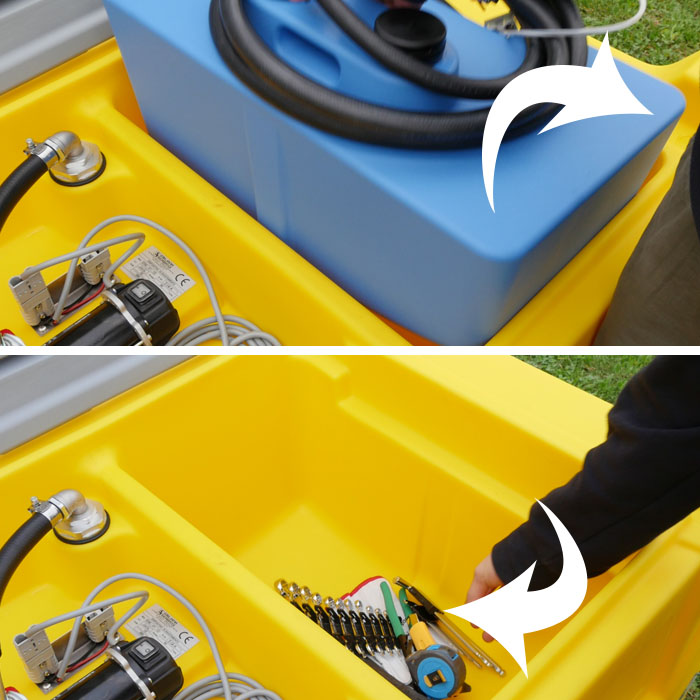 Combitank 400 liter diesel + 50 liter AdBlue