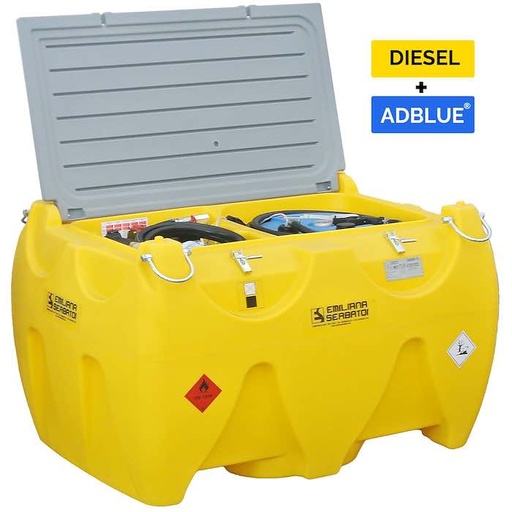 Combitank 900 liter diesel + 100 liter AdBlue